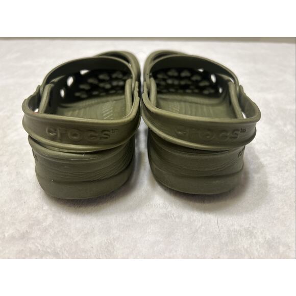 Crocs Women’s Size 8 Shayna Mary Jane Green Slip On Comfort Waterproof Shoes - Picture 5 of 8